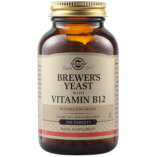BREWER'S YEAST WITH VITAMIN B12 TABLETS Solgar